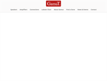 Tablet Screenshot of gamutaudio.com
